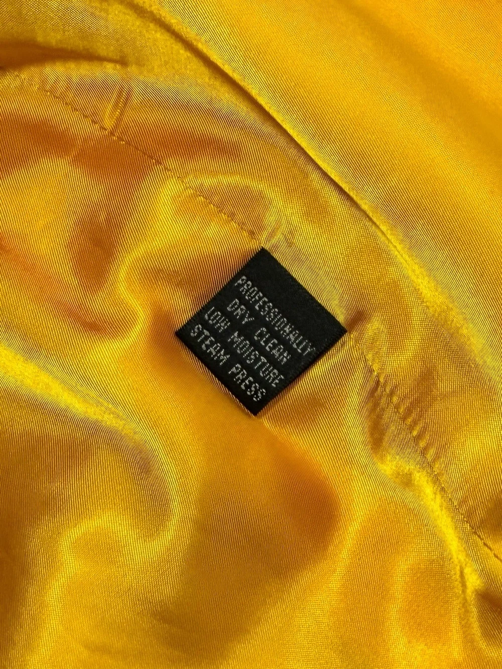 VTG 90s Ellen Tracy 12 Bright YL 💯 Wool Double-Breasted Blazer Silver Buttons